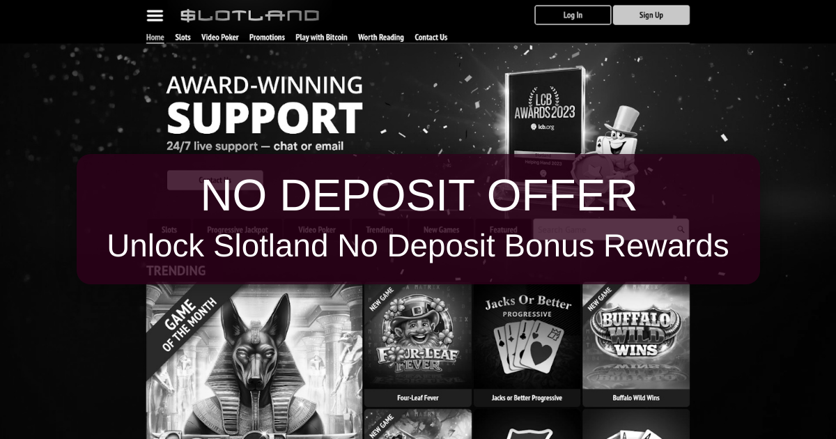 Slotland No Deposit Bonus & Promo Codes: The Official Guide